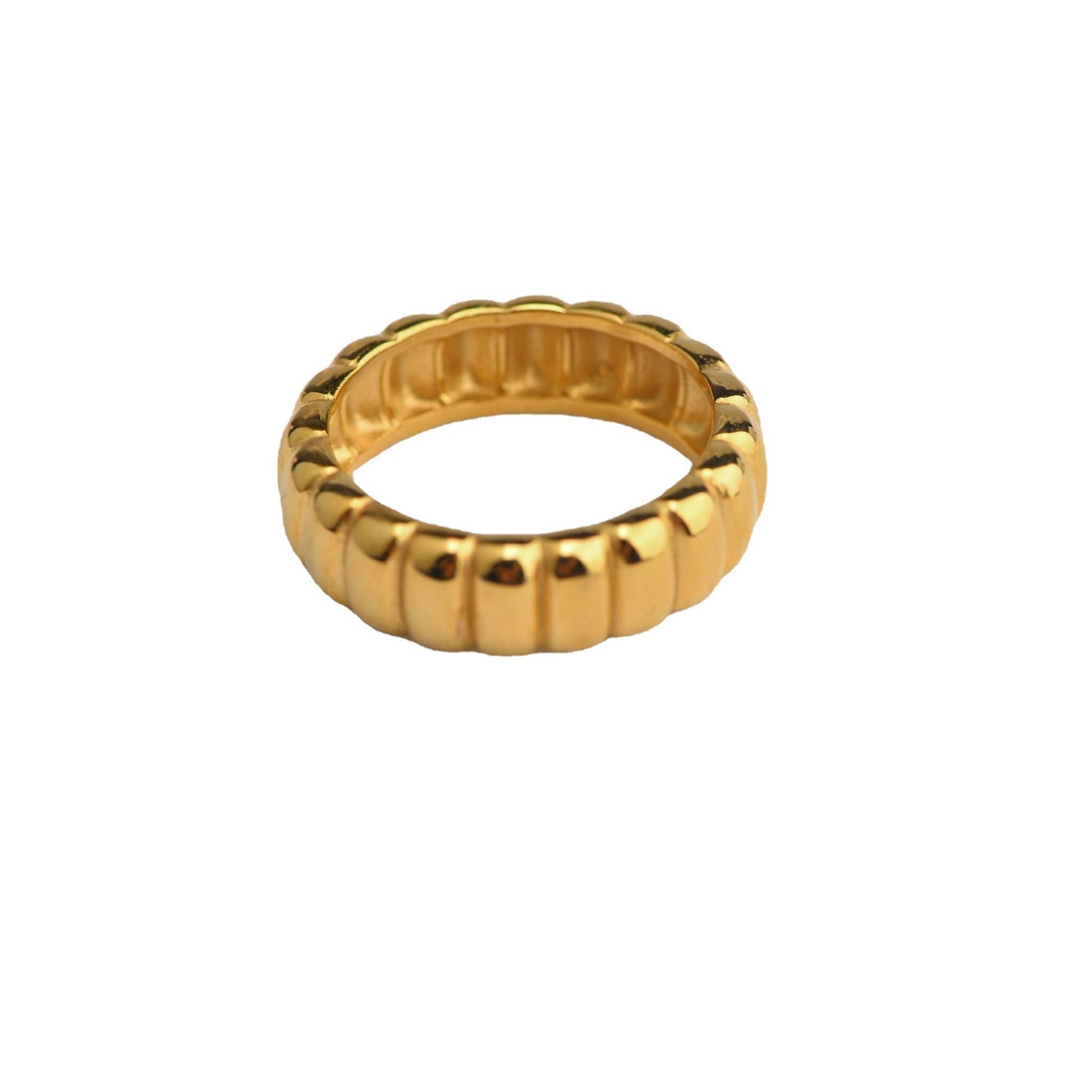 European Retro Wave Texture Curved Ring. Jewelry and fashion design
