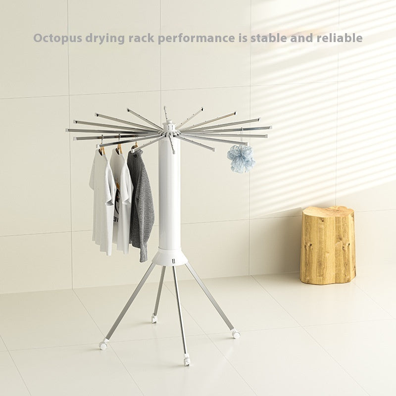 Small folding octopus-type clothesline