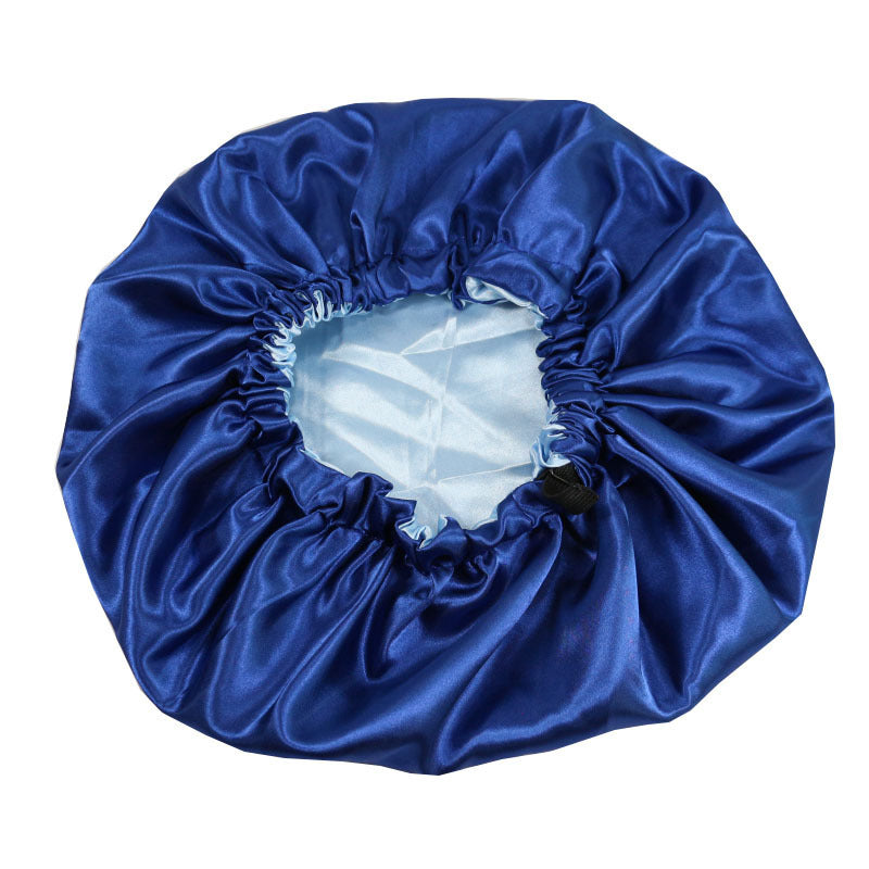 Wake up with silk hair! Satin hat for restful nights of sleep.