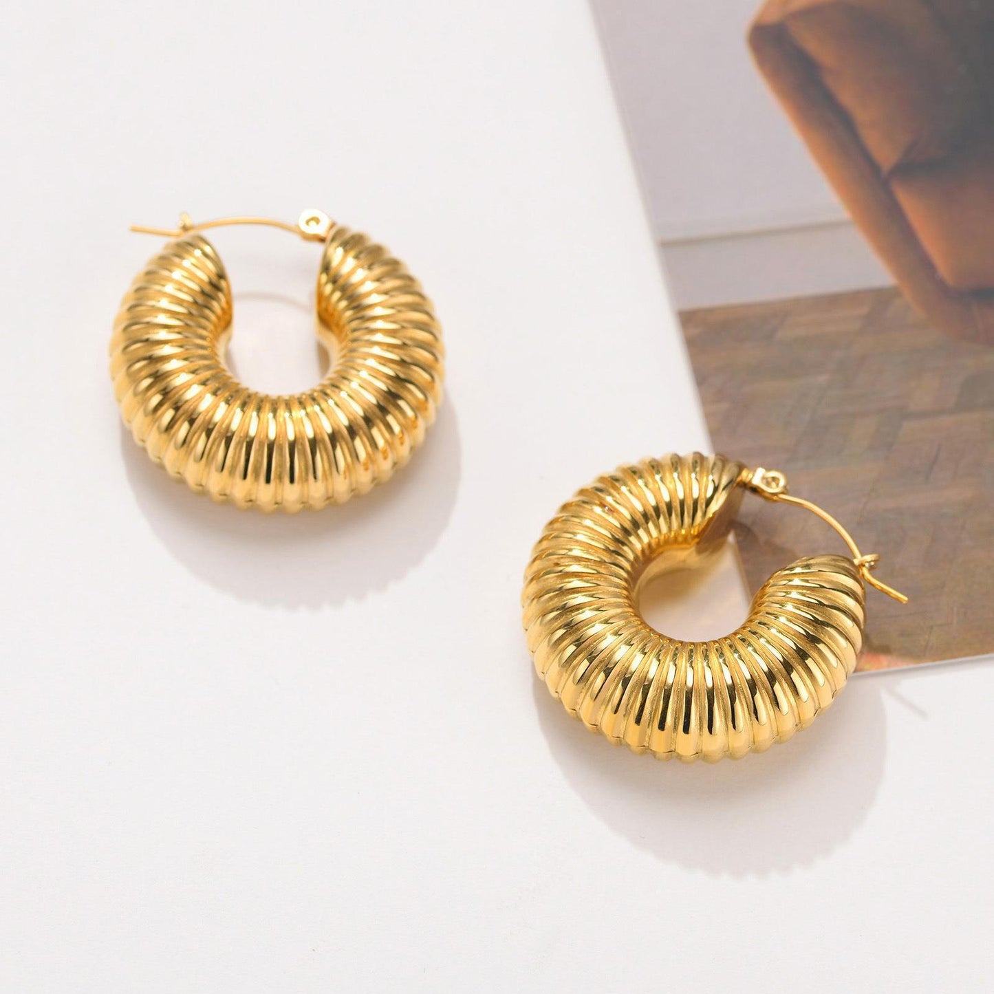 Chunky Hoop Earrings: Dare to Shine!