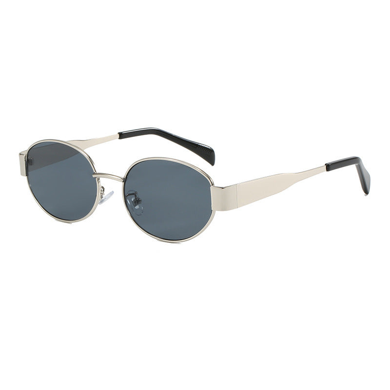 Feel chic and elegant with retro oval sunglasses