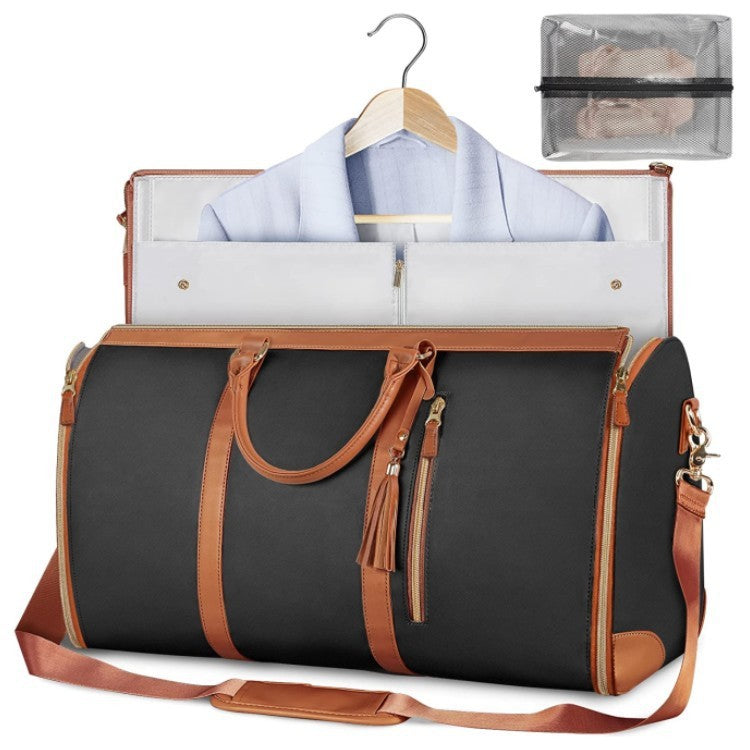 Portable Travel Bag for Clothes, Large Luggage Suitcase for Women with Shoe Compartment, Waterproof