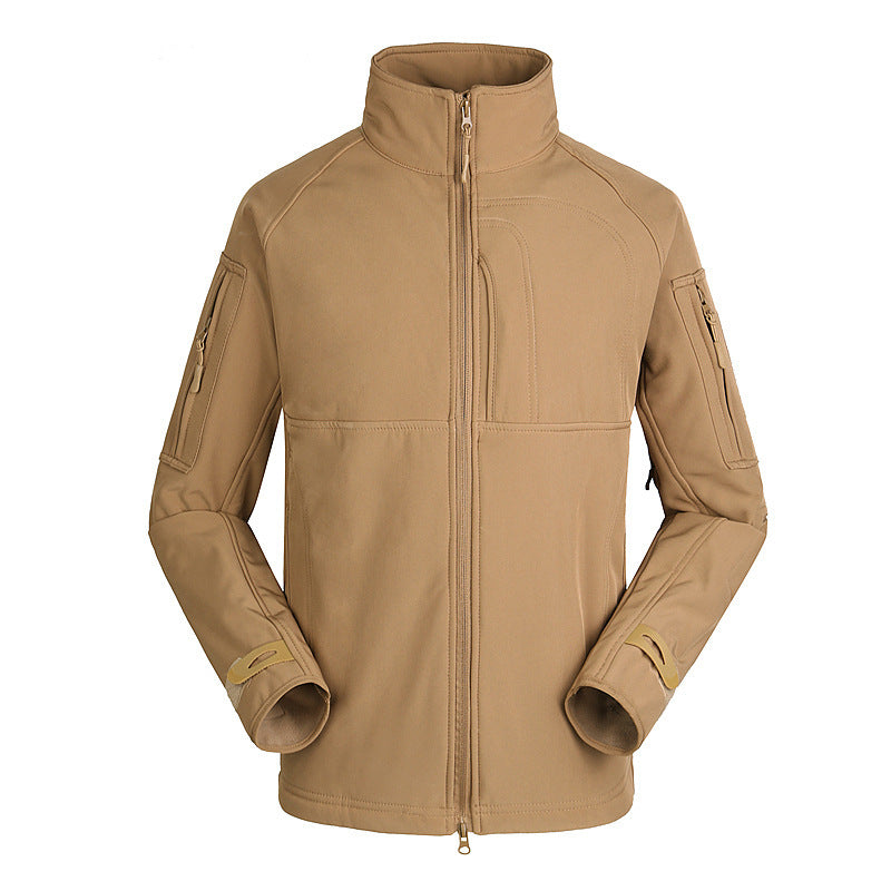 Men's Solid Color Nylon Jacket with Stand Collar and Zipper Detail, Ideal for Sports and Casual Wear