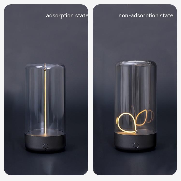 Minimalist Filament Table Lamp, Cordless, Rechargeable, Modern, Portable Night Lights, Bedside Lamps, Ambient Light