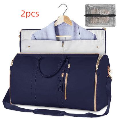 Portable Travel Bag for Clothes, Large Luggage Suitcase for Women with Shoe Compartment, Waterproof
