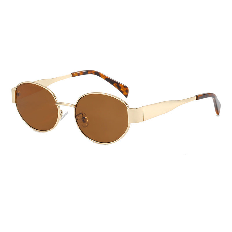 Feel chic and elegant with retro oval sunglasses