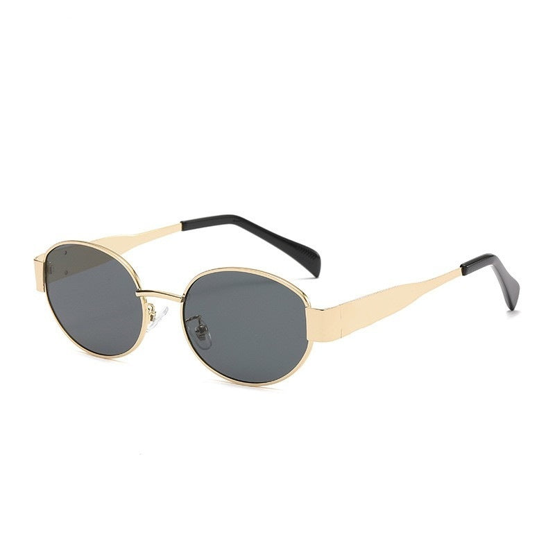 Feel chic and elegant with retro oval sunglasses