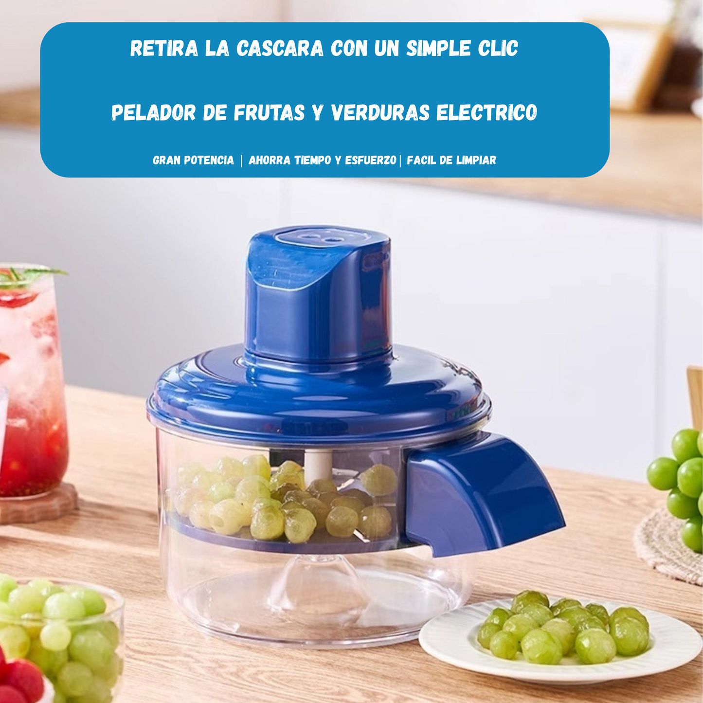 PelaPro – Pelador Eléctrico Automático y Recargable para Frutas y Verduras