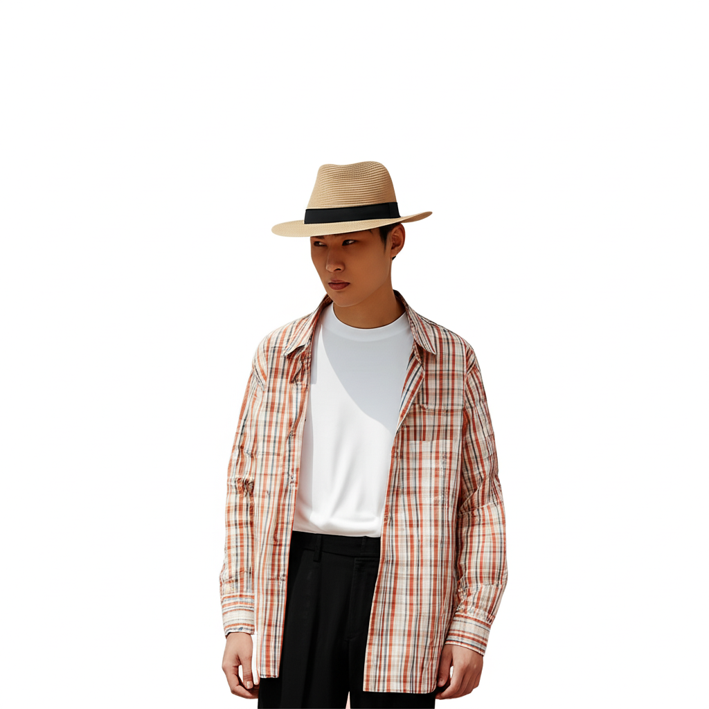 Elegant Straw for your Style: Highlights the versatility of the hat and its ability to complement different styles.
