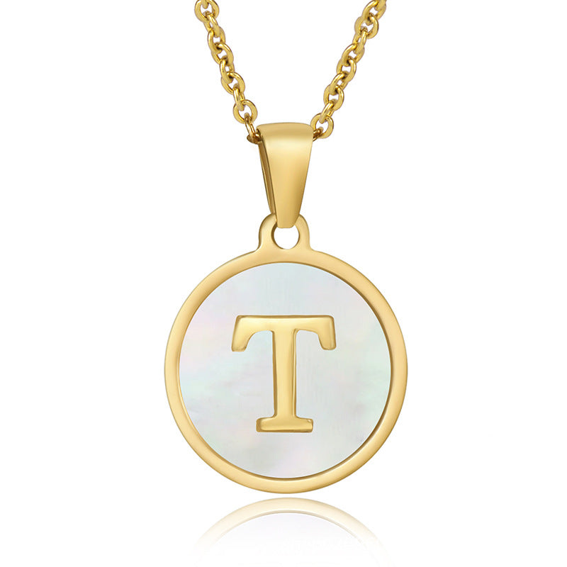 Your initial on a minimalist necklace! stainless steel jewelry