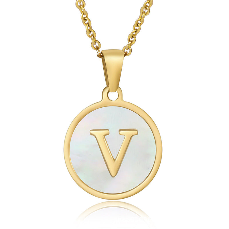 Your initial on a minimalist necklace! stainless steel jewelry