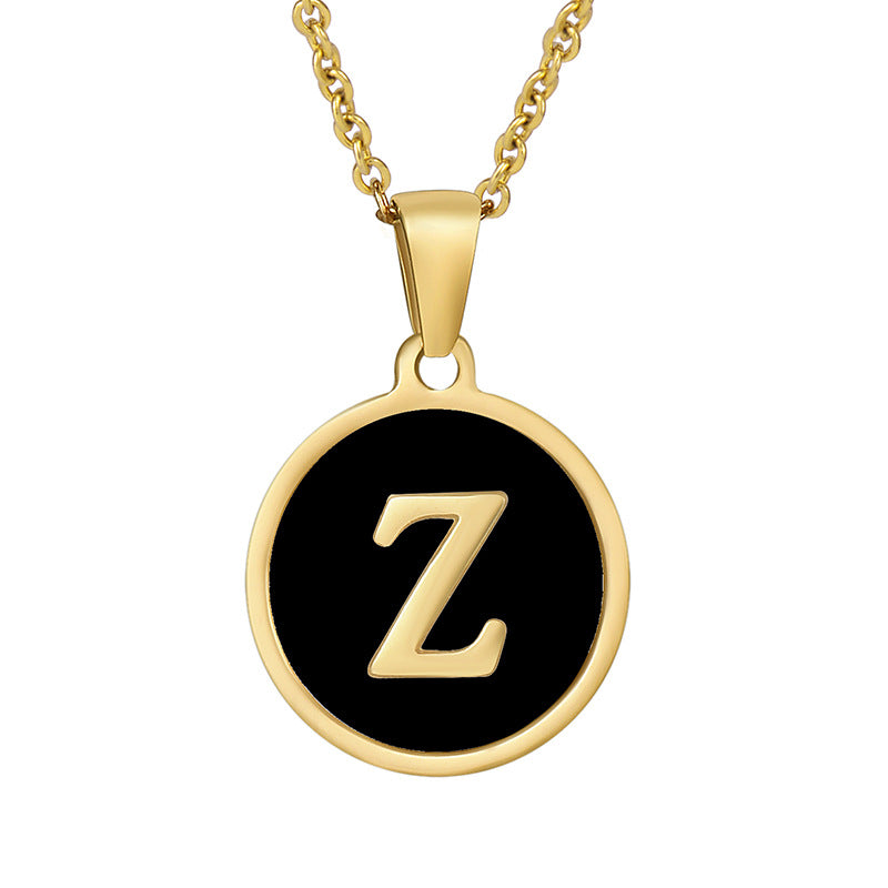 Your initial on a minimalist necklace! stainless steel jewelry