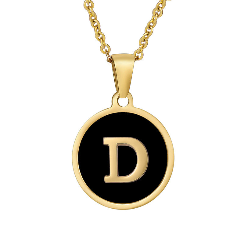 Your initial on a minimalist necklace! stainless steel jewelry