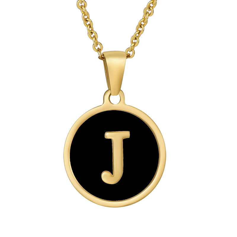 Your initial on a minimalist necklace! stainless steel jewelry
