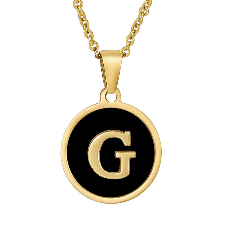 Your initial on a minimalist necklace! stainless steel jewelry