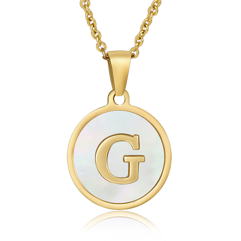 Your initial on a minimalist necklace! stainless steel jewelry