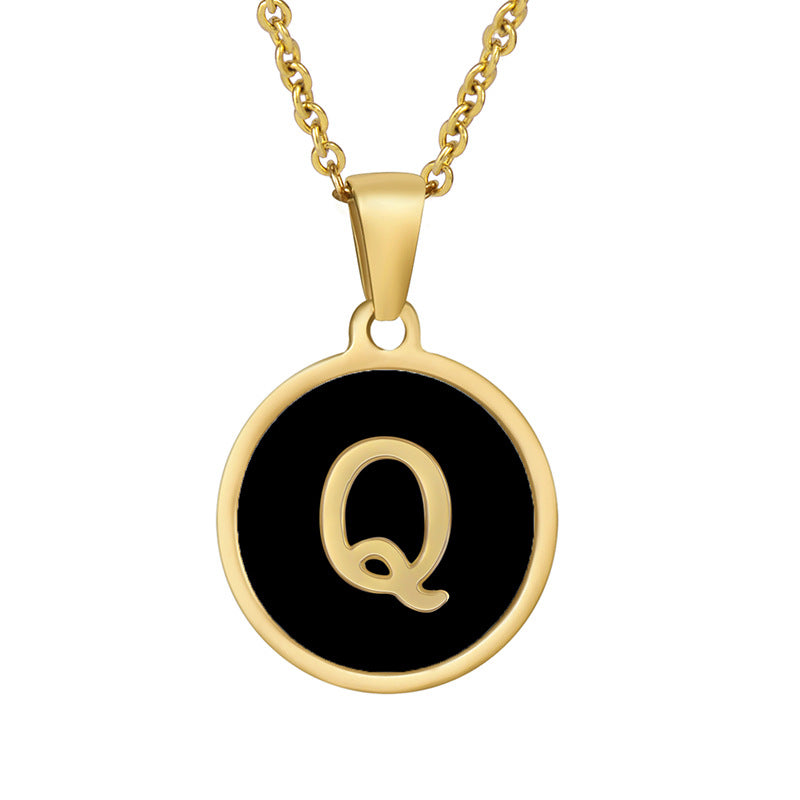 Your initial on a minimalist necklace! stainless steel jewelry