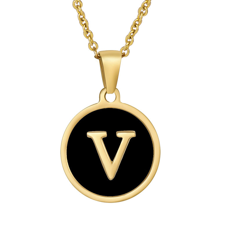 Your initial on a minimalist necklace! stainless steel jewelry