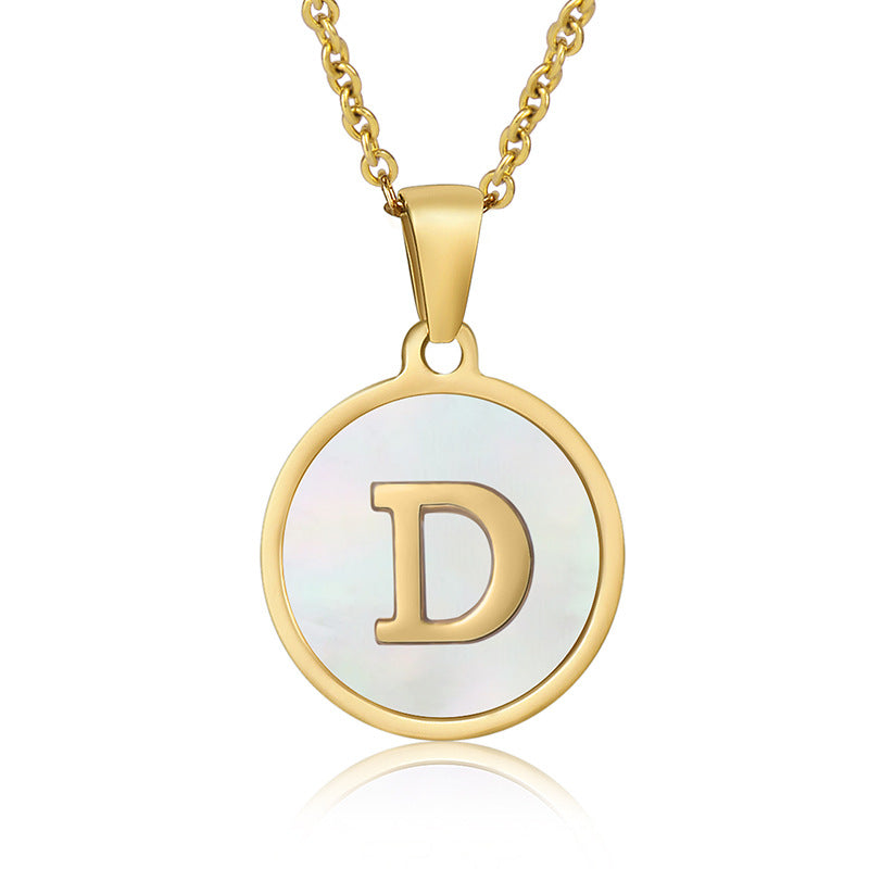 Your initial on a minimalist necklace! stainless steel jewelry