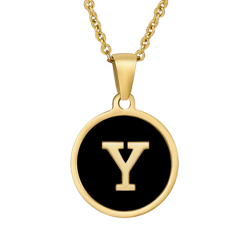 Your initial on a minimalist necklace! stainless steel jewelry