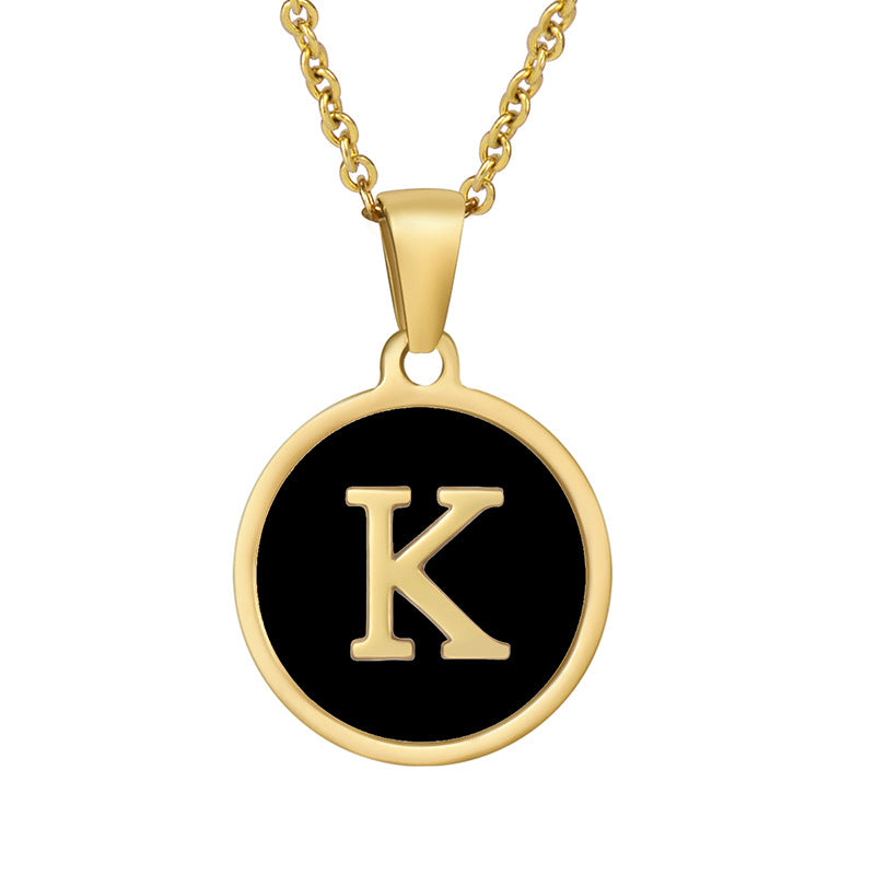 Your initial on a minimalist necklace! stainless steel jewelry