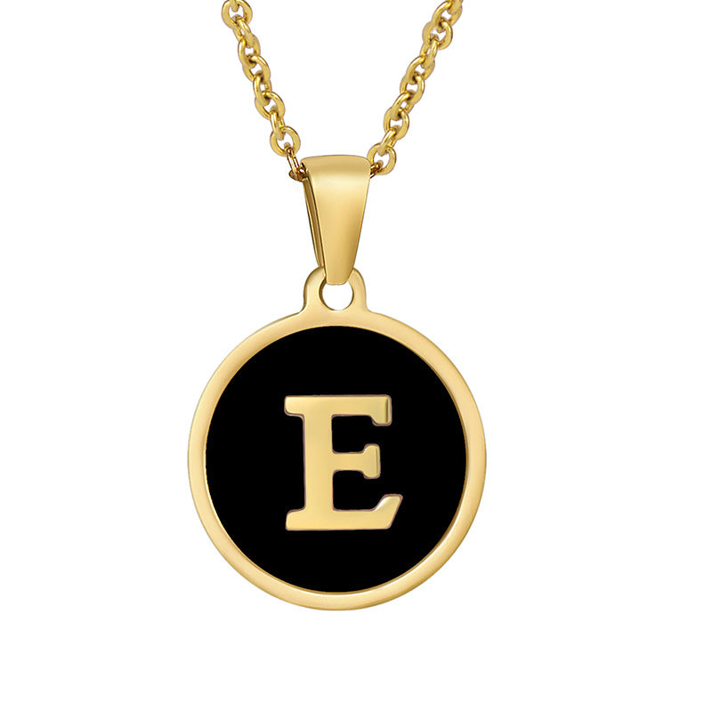 Your initial on a minimalist necklace! stainless steel jewelry