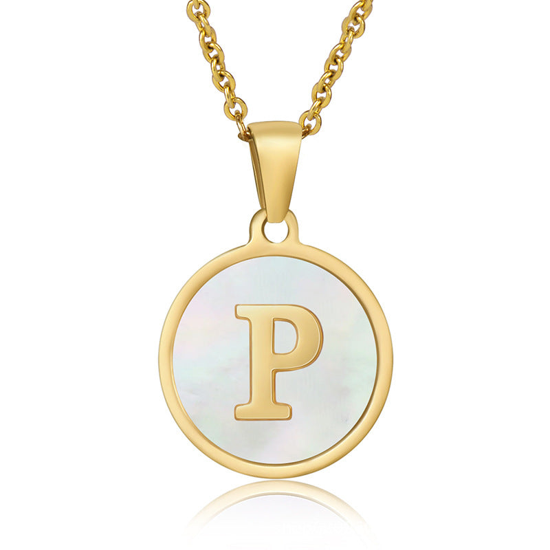 Your initial on a minimalist necklace! stainless steel jewelry