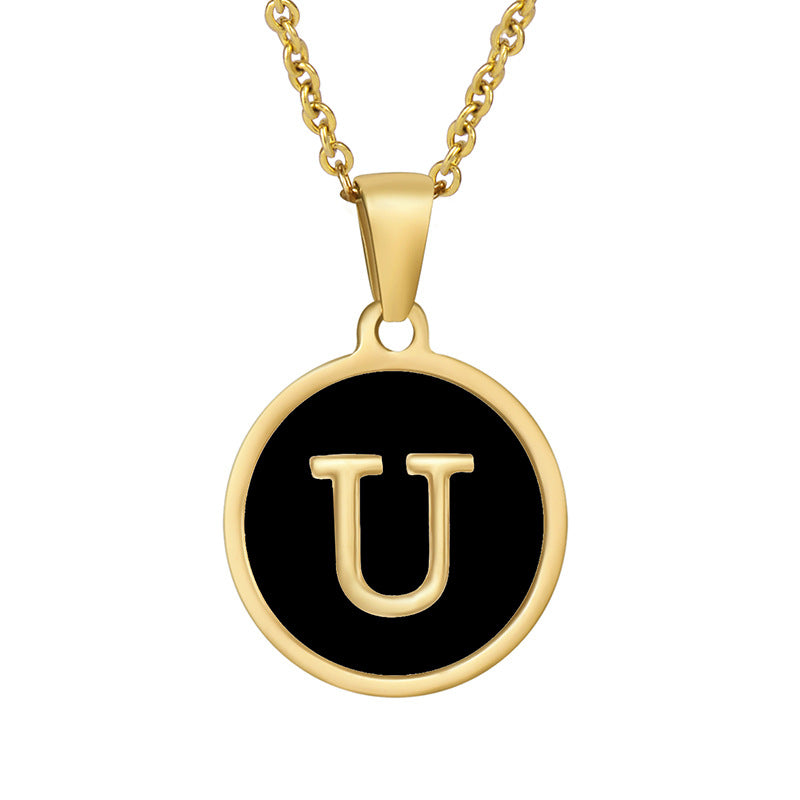 Your initial on a minimalist necklace! stainless steel jewelry