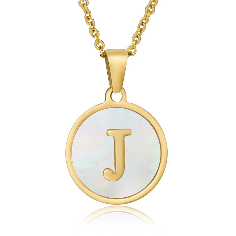 Your initial on a minimalist necklace! stainless steel jewelry