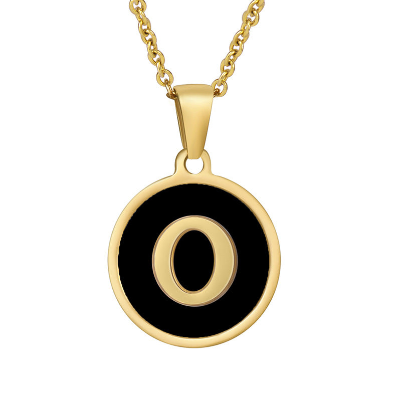 Your initial on a minimalist necklace! stainless steel jewelry