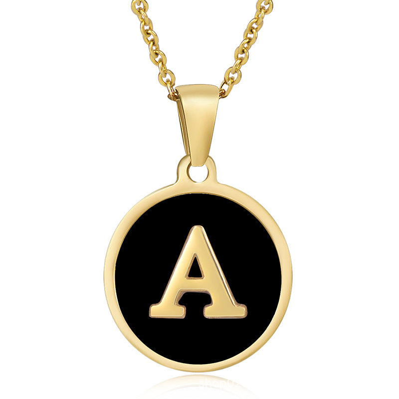 Your initial on a minimalist necklace! stainless steel jewelry