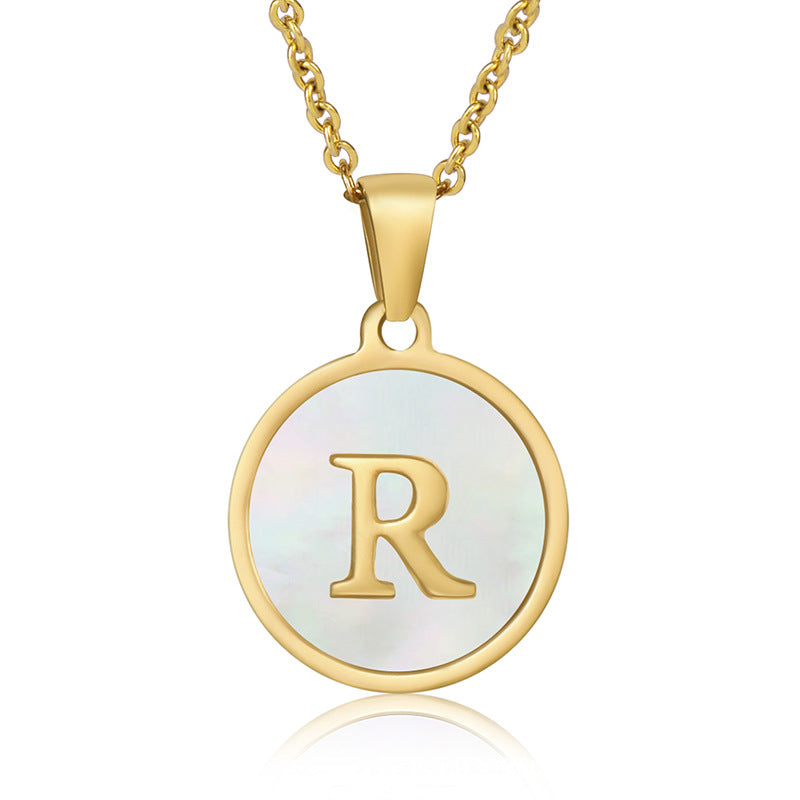 Your initial on a minimalist necklace! stainless steel jewelry
