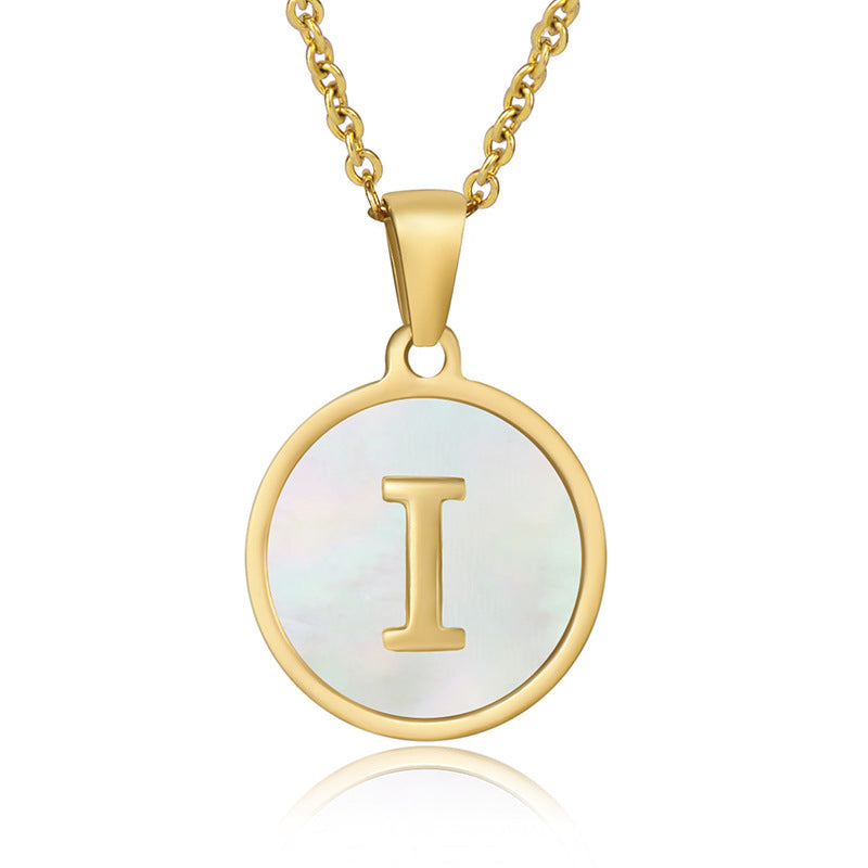 Your initial on a minimalist necklace! stainless steel jewelry