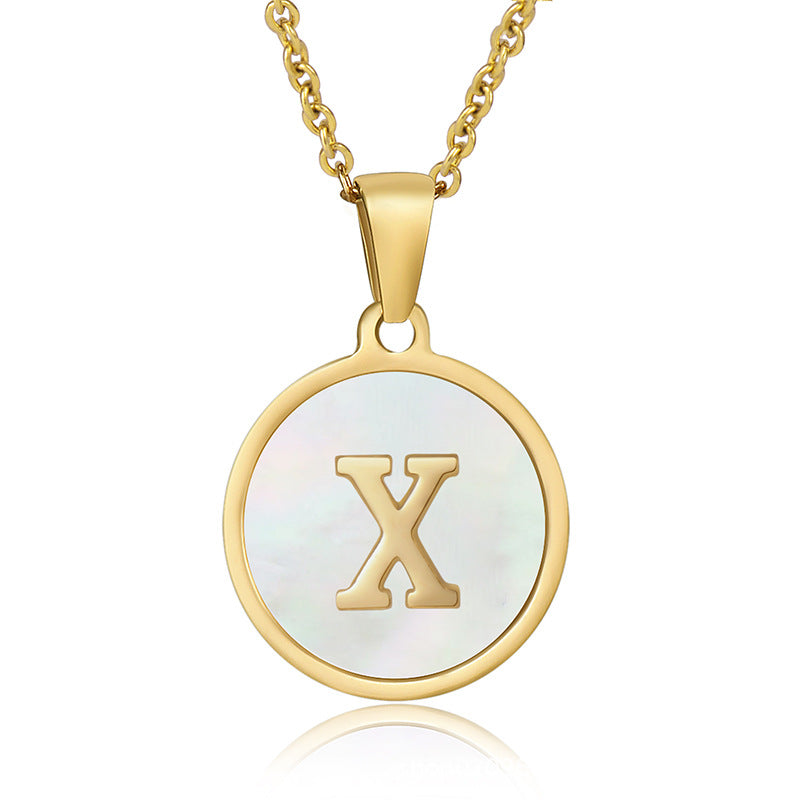Your initial on a minimalist necklace! stainless steel jewelry