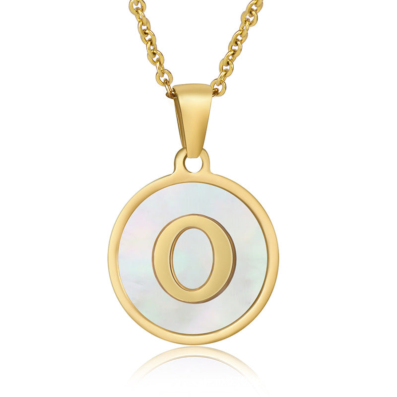 Your initial on a minimalist necklace! stainless steel jewelry