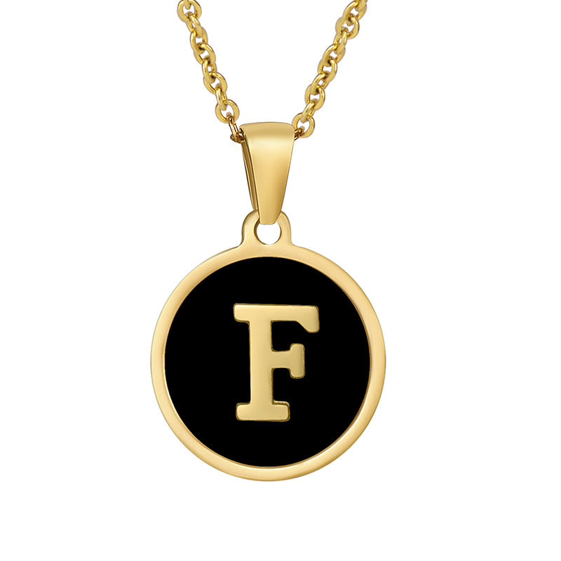 Your initial on a minimalist necklace! stainless steel jewelry