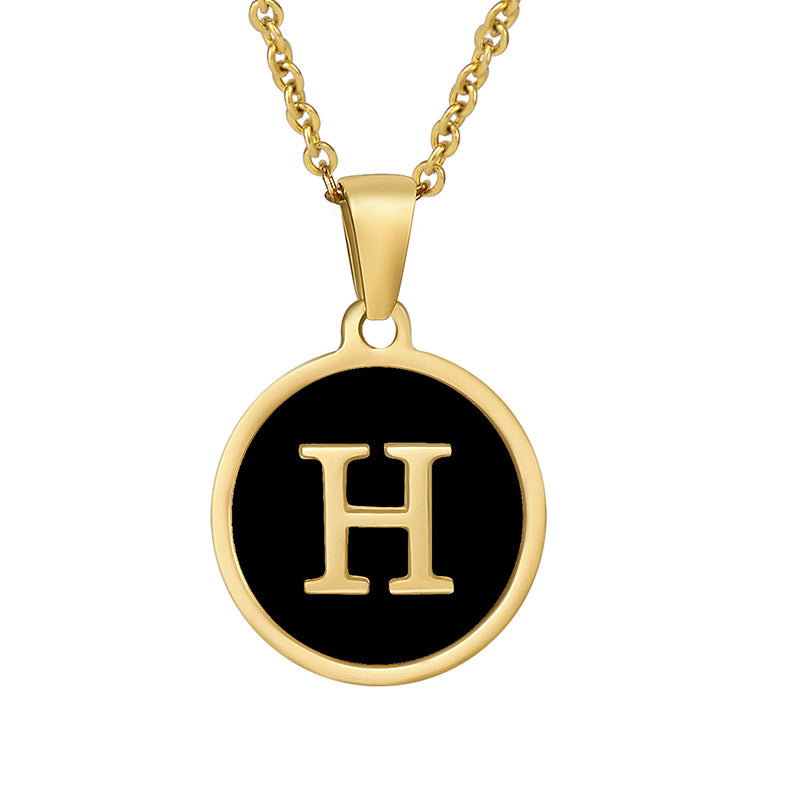 Your initial on a minimalist necklace! stainless steel jewelry