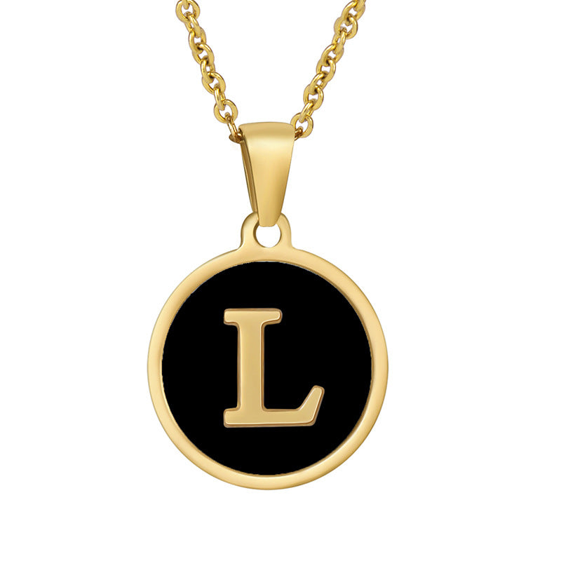Your initial on a minimalist necklace! stainless steel jewelry