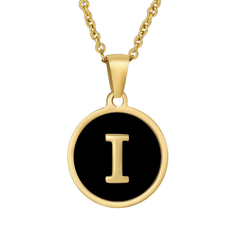 Your initial on a minimalist necklace! stainless steel jewelry