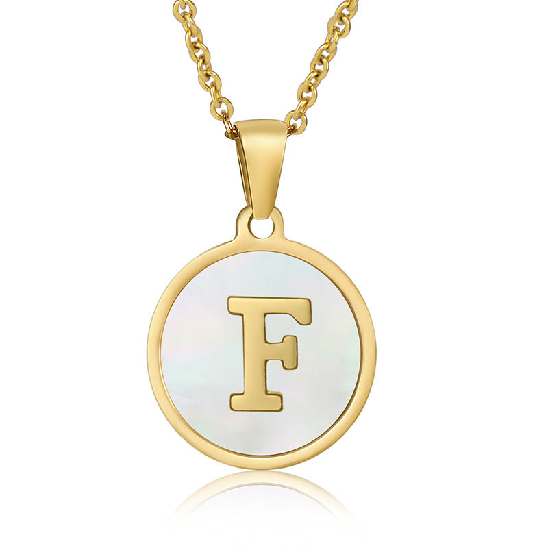 Your initial on a minimalist necklace! stainless steel jewelry