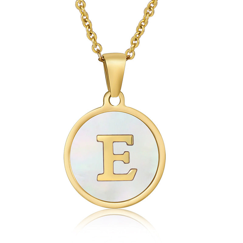 Your initial on a minimalist necklace! stainless steel jewelry