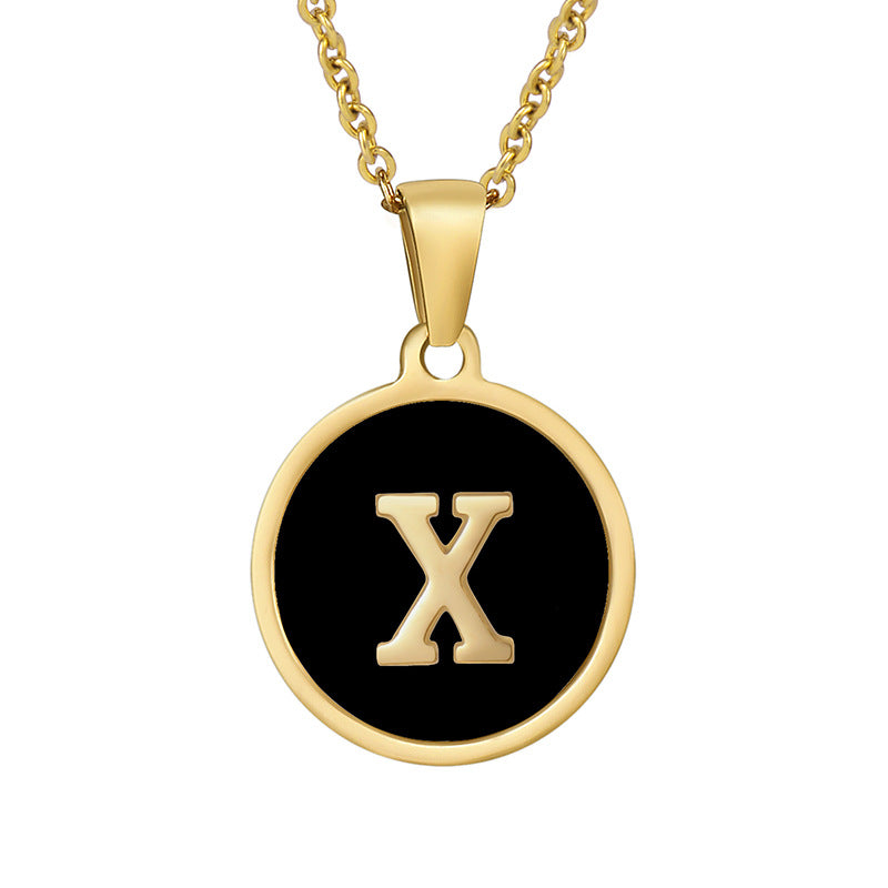 Your initial on a minimalist necklace! stainless steel jewelry