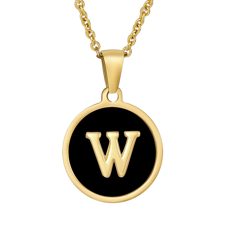 Your initial on a minimalist necklace! stainless steel jewelry