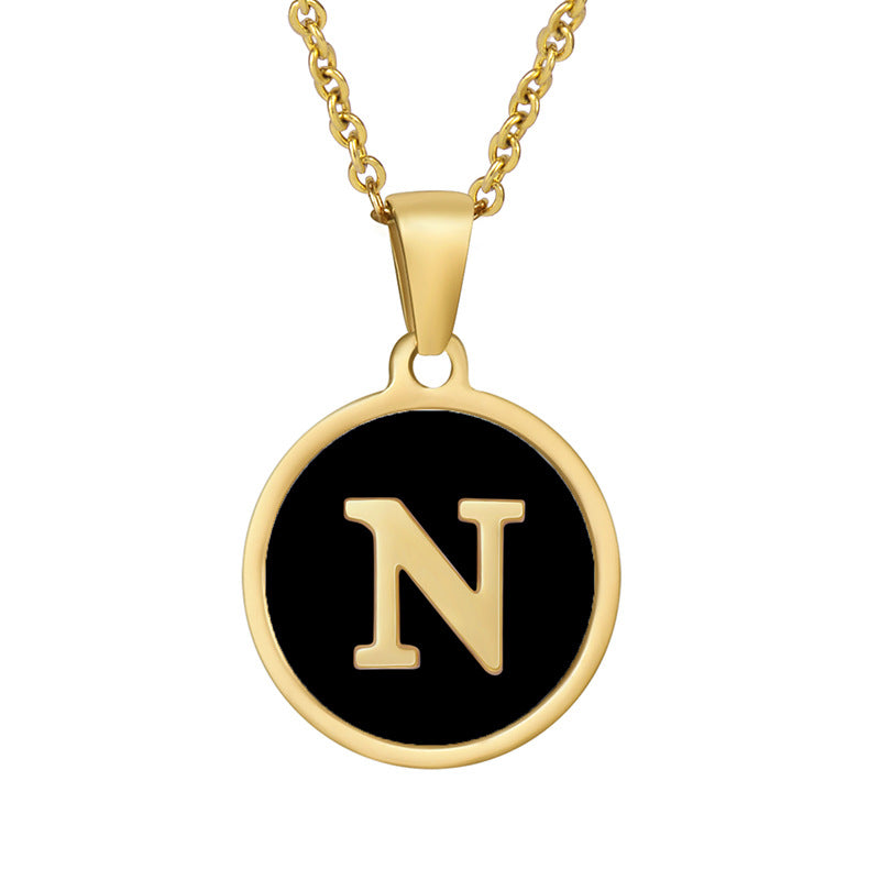 Your initial on a minimalist necklace! stainless steel jewelry