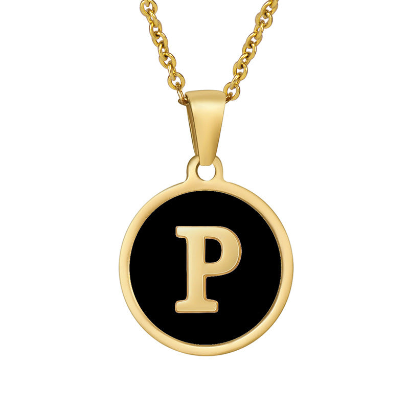 Your initial on a minimalist necklace! stainless steel jewelry