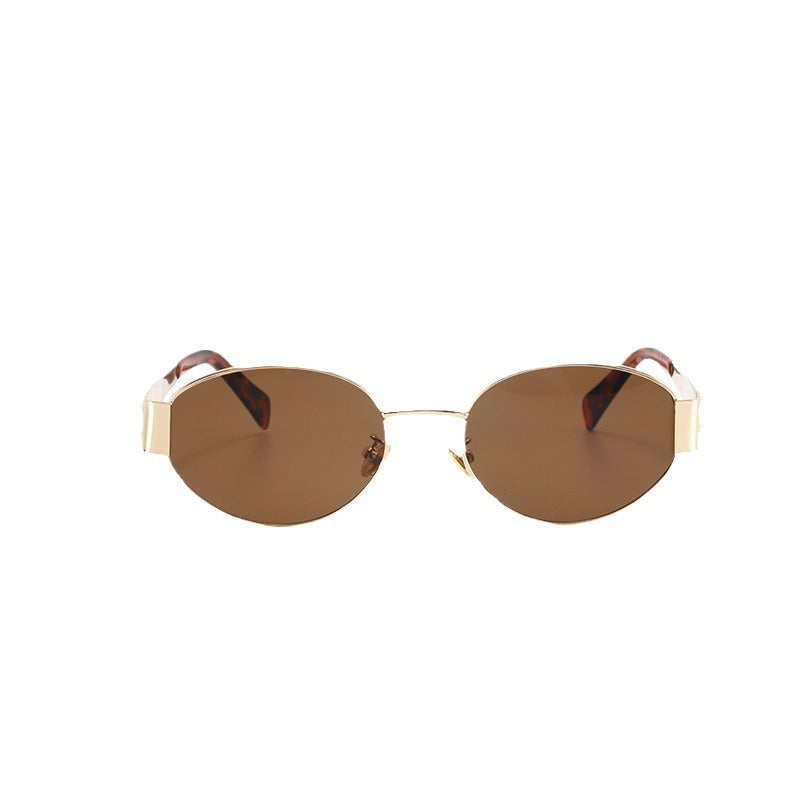 Feel chic and elegant with retro oval sunglasses