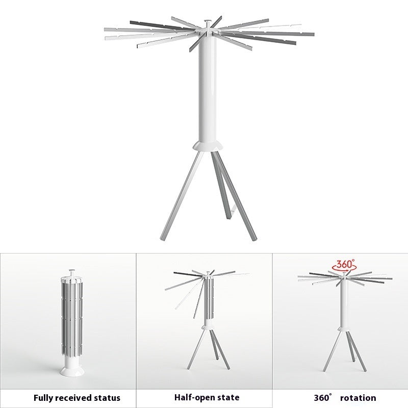 Small folding octopus-type clothesline