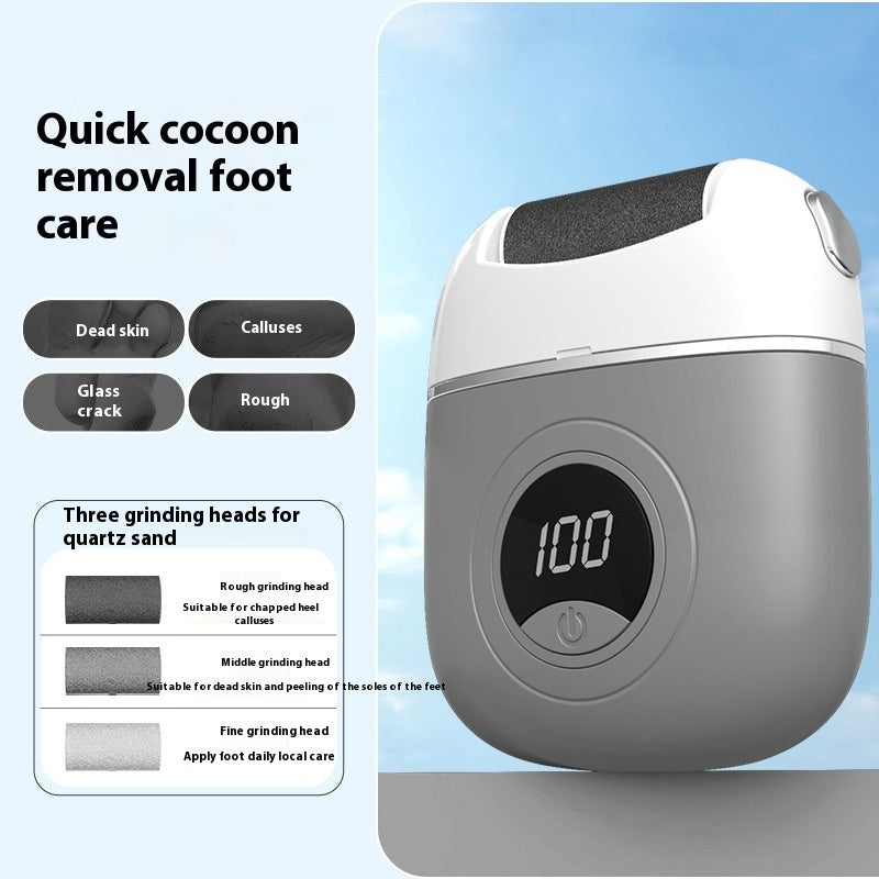 Electric Foot File: Removes dead skin from feet and pedicure.
