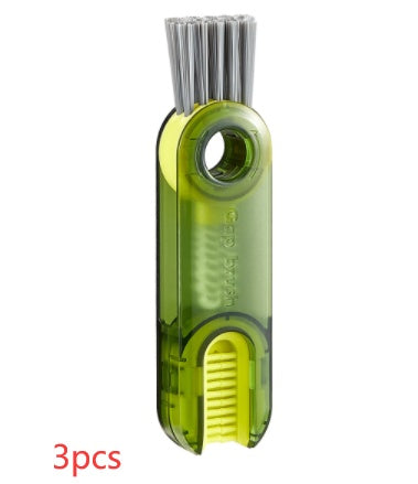 Cepillo 3 en 1 Para Vasos, Utensilios De Cocina Botellas Cepillo Multifuncional