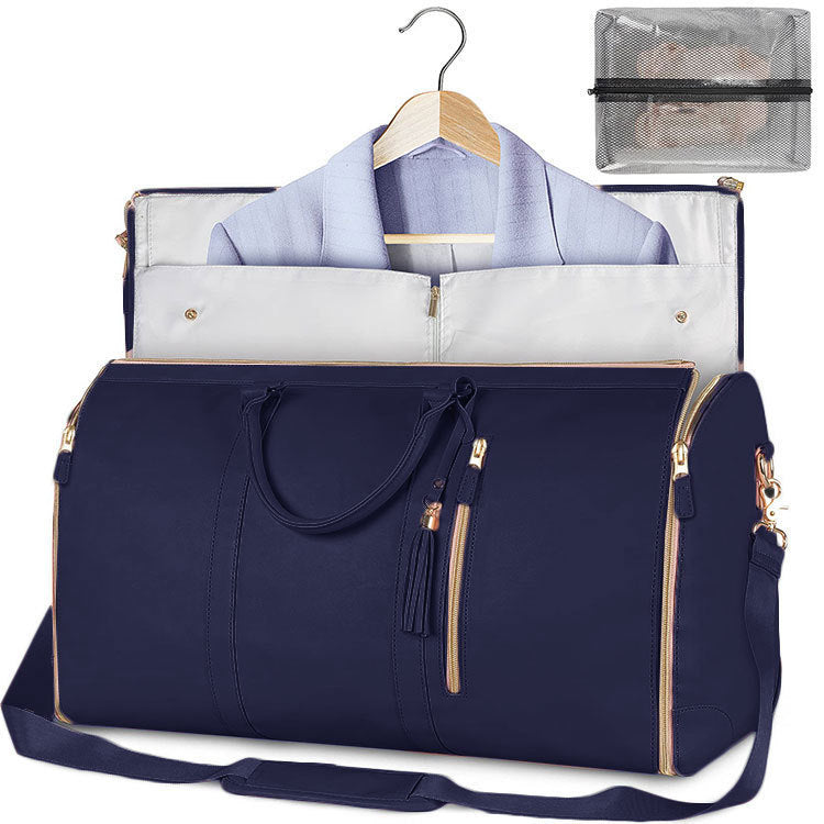 Portable Travel Bag for Clothes, Large Luggage Suitcase for Women with Shoe Compartment, Waterproof